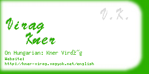 virag kner business card